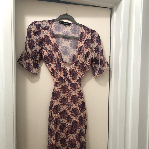 For Love & Lemons maxi dress. XS. Floral/purple - Picture 4 of 6